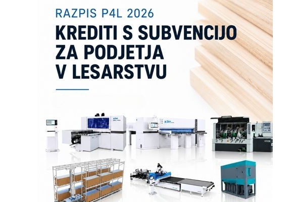 Novi razpis P4L 2026 – kako do subvencioniranega kredita za nakup lesnoobdelovalnih strojev